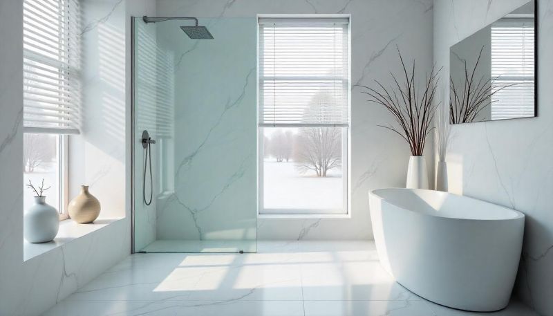 Freestanding Bathtub in a Modern Setting